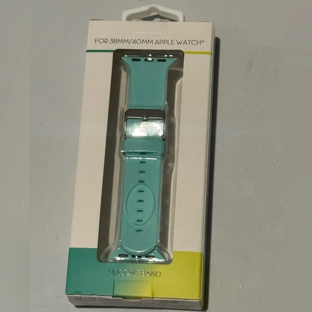 Silicone WithIt Apple Watch Band - Aqua Blue (38mm/40mm) - NWT